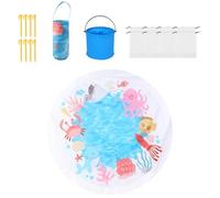 Wezalget Piscina De Playa para Niños,Portátil Antiarena,Piscina de chapoteo para niños | para Niños, Guardería, Jardín, Viaje, Parque, Pícnic, Camping, Vacaciones, Lago Y Al Borde De La