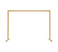WFIETN 2 x 1,5 m Hierro Amarillo Arco de Boda Arco Decorativo Soporte Cuadrado Globo Arco Kit Boda Soporte de Flores Decoración para Bodas, Aniversarios, Fiestas de Cumpleaños