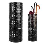 WGFOIP Elegante Contenedor de Metal para Paraguas, Patrón de Cobre Hueco, a Prueba de óxido, Impermeable, para Entrada, Oficina, Ahorro de Espacio, Paragüero, Paragüero, Contenedor para