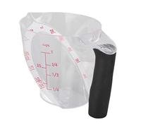 WGFOIP Taza Medidora, Taza de Plástico en ángulo con Asa 250 Ml