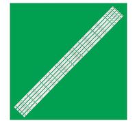 WGUOGO Tira de retroiluminación LED for 43PUS7334/12, 43PUS6704/12, 43PUS6754/12, LBM430M0801-EN-1(0), LB4310D V0_00, LBM430M0801-EU-1(HF)(0), TP430U3-EQYSM.G y 43PUS6704.