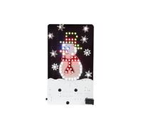 Whadda Muñeco de Nieve Animado con Kit de Luces LED Multicolor y Efecto de Copos de Nieve