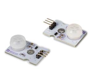 Whadda Sensor de Movimiento Micro PIR, módulo, 3.3-5 V CC, Rango de detección 4 m, ángulo de detección 100 °, 2 Piezas, Blanco