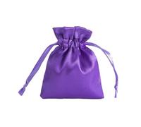 Whakano 10 bolsas de satén con cordón, para joyas, bolsas de tela para rellenar joyas, bolsas de regalo, dulces, bolsas de almacenamiento para fiestas, bodas, Navidad, color lila, 9 x 12 cm