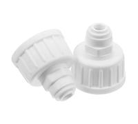 WHAMVOX Conector Rápido de Nebulización de Agua 1/4 Pulgadas 2 Piezas PP | Piezas de Repuesto, Conexión Directa para Riego por Goteo, Línea de Filtración de Agua, Blanco