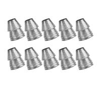 WHAMVOX Cuña de Mango de Hierro Redonda 10 Piezas Plata para Martillo | Herramienta de Fijación, Soporte para Estructura de Madera, Formato Ligero, Fácil de Guardar