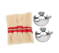 WHAMVOX Mechas de Madera para Lámpara de Mantequilla y Candil de Aceite, Base para Vela, Uso en Hogar y Decoración
