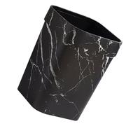 WHAMVOX Papelera de Plástico de 14 L Anillo de Presión, Negra | Baño y Hogar, Fija la Bolsa y Organiza Residuos, Diseño Cuadrado, Uso Doméstico