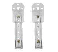 WHAMVOX Soporte para Riel de Cortina de Doble Pista Resistente y Adaptable para Ventanas en Hierro y Abs 11.5cm Incluye 2 Piezas Códigos Fijos y Laterales
