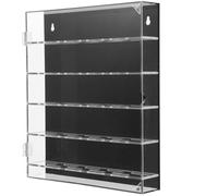 WHAMVOX Vitrina Acrílica Negra para Exhibir Medallas y Monedas Diseño Elegante y Protección, Estuche Transparente para Oficina o Área de Exhibición, Tamaño 260x300x50mm