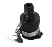 WheatThrive Adaptador de grifo sin rosca, conector de manguera de jardín, tornillo de ala de acero inoxidable, instalación sin herramientas, para sistema Kärcher Click, paquete