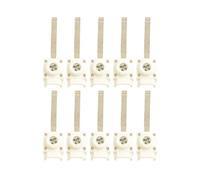WheatThrive Bloques de terminales, conectores eléctricos, terminales de barra colectora, conector de cable de 25 mm² para interruptor de circuito, caja de distribución de 63 A, paquete de 10