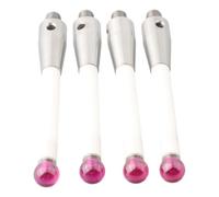 WheatThrive CMM - Lápiz capacitivo de sonda, punta de bola de rubí, rosca M4, 6 mm de diámetro, 50 mm de longitud, vástago de cerámica para máquina CMM, paquete de 4