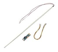 WheatThrive Kit de tira de retroiluminación LED, actualización de pantalla LCD, 490 mm para monitor CCFL de 22 pulgadas, alto brillo, ahorro de energía, 2 barras