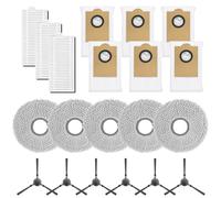 WheatThrive Piezas de repuesto para LEFANT M3, M3 Gen2, Gen1, filtros, almohadillas de fregona, bolsas de polvo, kit de cepillos laterales, paquete de 3+5+6+6