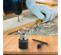 WheatThrive Portabrocas sin llave, 1608571079, construcción metálica, agarre seguro, para Bosch GBM340 GBM345 GBN1000