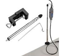 WheatThrive Soporte giratorio para herramientas, soporte de amoladora giratoria, soporte de eje flexible, abrazadera ajustable, giro de 360° para Dremel, trabajo de banco