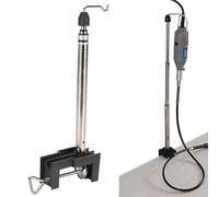 WheatThrive Soporte giratorio para herramientas, soporte para amoladora, soporte de 360 grados, abrazadera ajustable, accesorio de eje flexible para Dremel