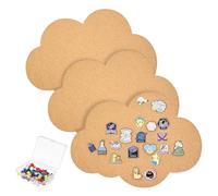 Whemyreat - Tableros de corcho sin marco (3 unidades, montaje en pared, corcho y bricolaje, con pasadores, para colgar fotos, decoración del hogar y la oficina