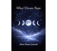 Where Dreams Begin: Moon Phases Grid Journal - Track the Moon, Set Intentions & Reflect Daily