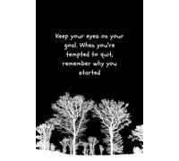 Whispers of the Forest Notebook: Stay Focused Keep Growing: Woodland inspired notebook for goals notes and personal thoughts