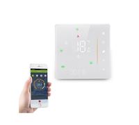 (White, Multicolor) BHT-006GCW Wall-mounted Boiler Heating Smart Thermostat Tuya App Control WiFi Controller Panel - Whi
