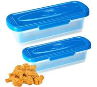 Whnbuij Bol Agitador Para - durable Empanar Con Tapa, premium, 2 Piezas de Utensilios, Multifuncionales Cocina Contenedor Rebozado Alitas | Multipurpose Outdoor Indoor Utility modern