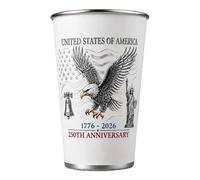 Whnbuij Vasos Térmicos Aislados - Taza Reutilizable de 500 ml que Cambia de Color | 250.º Vasos Fríos para Café | para Hogar Oficina Viajes Reuniones Día de la Independencia Cumpleaños Festivos