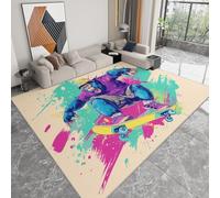 WHUOEUCO Alfombra Salón Pelo Corto Gorila De Dibujos Animados En Acuarela 60x120cm Alfombras Grande Antideslizante Lavable, Alfombras Decoración para Dormitorio Comedor Cocina Oficina