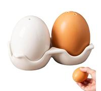 Whyzsjnclg Salero y pimentero con Forma de Huevo de cerámica Linda con Soporte de diseño de cartón para decoración de Cocina