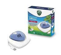 Wick Difusor portátil sin Agua - Dispositivo sin Agua - Plug USB - Fácil de Respirar - Función de luz Nocturna - Almohadillas con aceites Esenciales incluidos - Ideal para Viajes - WH1800EU