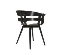 Design House Stockholm Silla Wick Chair negro-patas de fresno negras