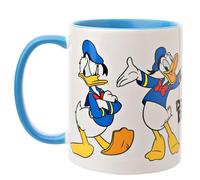 Widdop and Co. – Vaso de cerámica esmaltada Donald Duck – 325 ml azul claro/blanco, oficial Disney