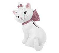 Widdop and Co Disney Oui Marie - Hucha Pintada a Mano, Color Negro, Rosa y Blanco, Goma, 17 x 14,5 x 10 cm