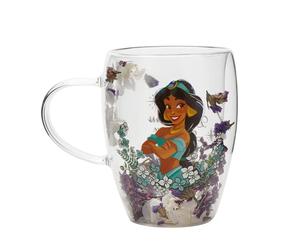 Widdop and co disney princess jasmine - taza de cristal de doble pared