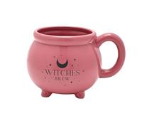 Widdop and Co Juliana Mystic Legends - Taza de caldero rosa con diseño de brujas