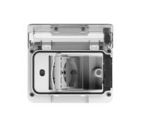 WIDE IP55 completa de schuko bivalente color blanco para caja empotrable tipo 503
