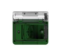 WIDE IP55 completa de schuko bivalente color verde Bosco para caja empotrable tipo 503