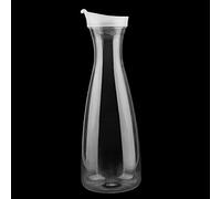 Wifehelper Botella de Jugo Transparente Jarra de Agua Jarra de Jugo Fría Fría Jarra de Acrílico con Tapa Tarro de Jugo y Jarra de té Helado para Uso en el Bar(1600ml)