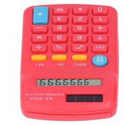 Wifehelper Calculadoras Calculadora de Estudiante Mini Calculadora Larga Batería de Mano 8 Dígitos con 8 bits para Regalo Pequeña Calculadora Ventiladores de Mesa (Rojo)