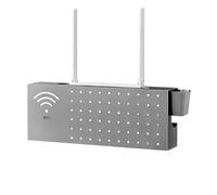 Wifi Box Cover - Wire Hider | 40 x 20 x 10 cm Módem Wrap with Vent Slots, Cable Guard for Overheating Prevention, Network Shell with Modem Support, Device Shield Storage Enclosure for Home Setup