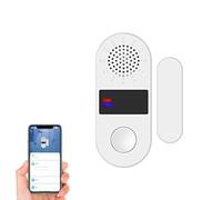 WiFi para ZigBee para sensor de puerta y ventana con alarma de luz de | Tuya - Detector magnético de seguridad para el hogar, entrada inalámbrica de 2.4 G para control de voz, funciona con pilas