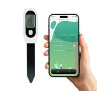 Wigearss Zigbee Sensor de Humedad del Suelo Inteligente, Medidor Inteligente de Humedad para Plantas, Termómetro de Aire, Medición de la Luz, Compatible con Zigbee Gateway y Home Assistant Zigbee2MQTT