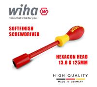 Wiha 00864 Destornillador Electricista Hex VDE 13mm SoftFinish 1000V