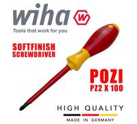 Wiha 00879 Pozidrive Destornillador PZ2 100mm 1000v VDE Softfinish Grip
