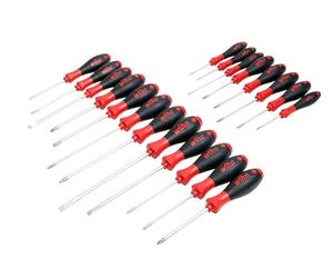 Wiha 30299 - Juego de herramientas profesional con empuñadura SoftFinish, 20 piezas