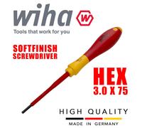 Wiha 30362 Destornillador Eléctrico VDE 1000V Hex 3mm SoftFinish