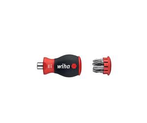 Wiha 33740 - destornillador con cargador magnético 3801-02 stubby 1/4