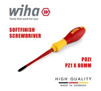 Wiha 35395 Pozidrive Destornillador PZ1 Slimfix Juego Softfinish 1000v VDE