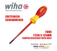 Wiha 41144 Destornillador Torx T25H SlimFix SoftFinish VDE Electricista